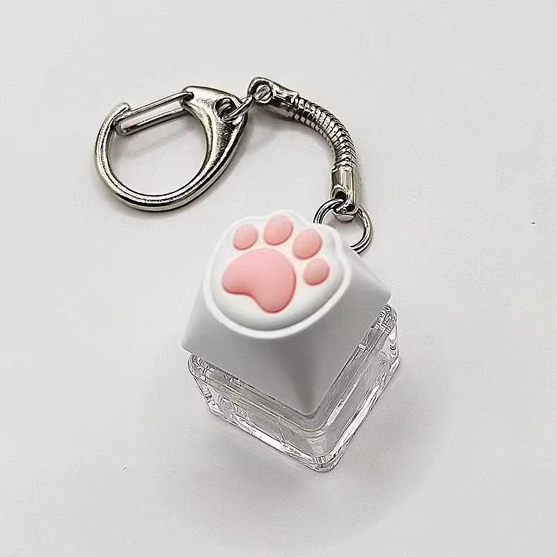 Gaming Keyboard Test - Cute Cat Claw Key Chain Fingertip