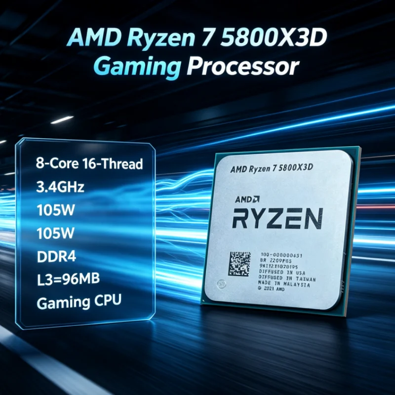 AMD R7 5800X3D 96 MB 8-Core 16 - огляд і ціна Amd Cpu Ryzen 7