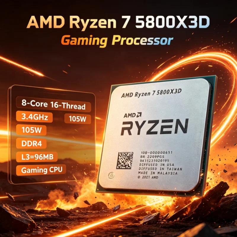 AMD R7 5800X3D 96 MB 8-Core 16 - огляд і ціна Amd Cpu Ryzen 7