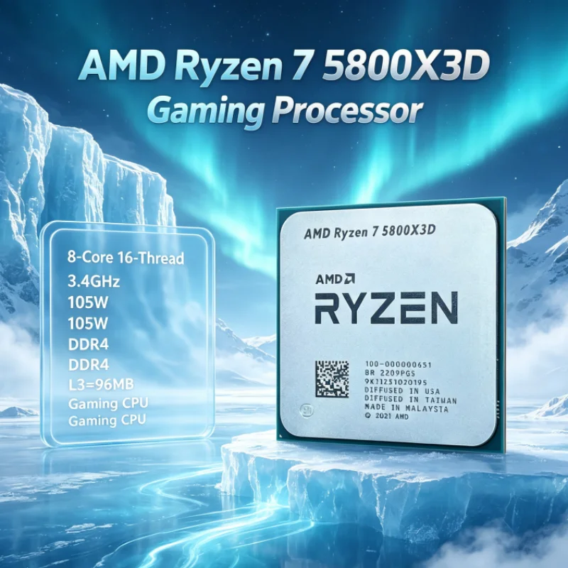 AMD R7 5800X3D 96 MB 8-Core 16 - огляд і ціна Amd Cpu Ryzen 7