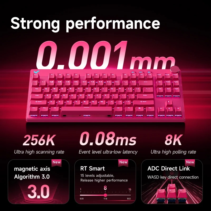 Mchose Mix87 Magnetic Swtich K - огляд і ціна Gaming Keyboard Hot Swappable