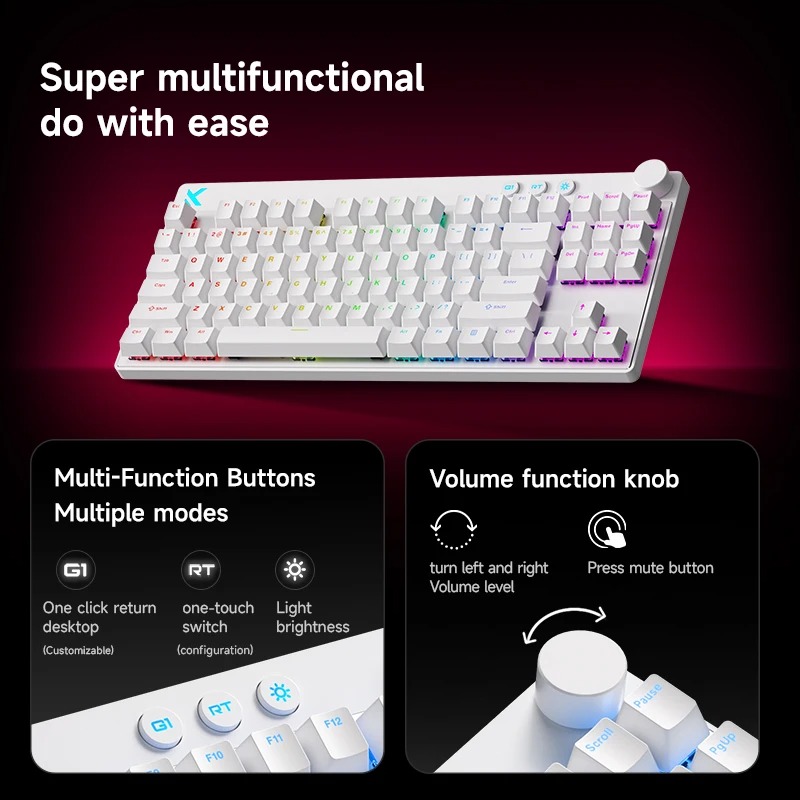 Mchose Mix87 Magnetic Swtich K - огляд і ціна Gaming Keyboard Hot Swappable