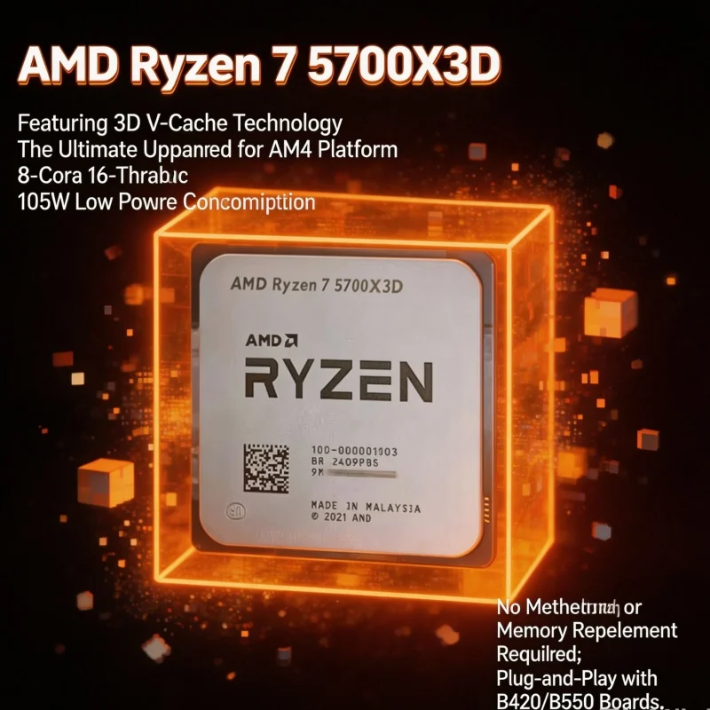 New AMD Ryzen 7 5700X3D R7 570 - огляд і ціна Amd Cpu Ryzen 7