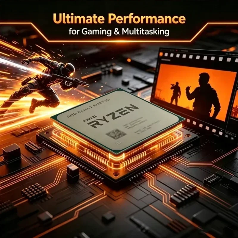 AMD Ryzen 7 5700X3D Desktop CP - огляд і ціна Amd Cpu Ryzen 7