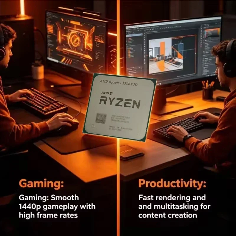 AMD Ryzen 7 5700X3D Desktop CP - огляд і ціна Amd Cpu Ryzen 7