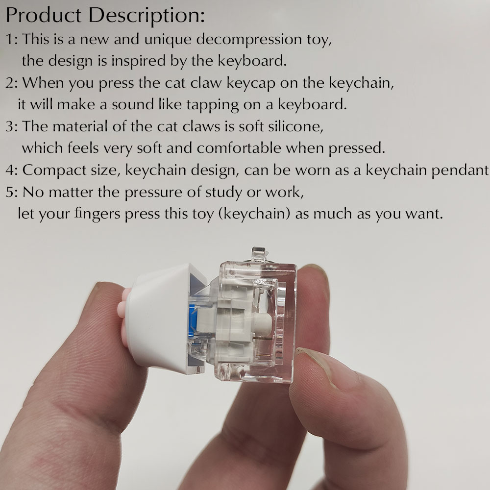Cute Cat Claw Key Chain Key Ri - огляд і ціна Gaming Keyboard Test