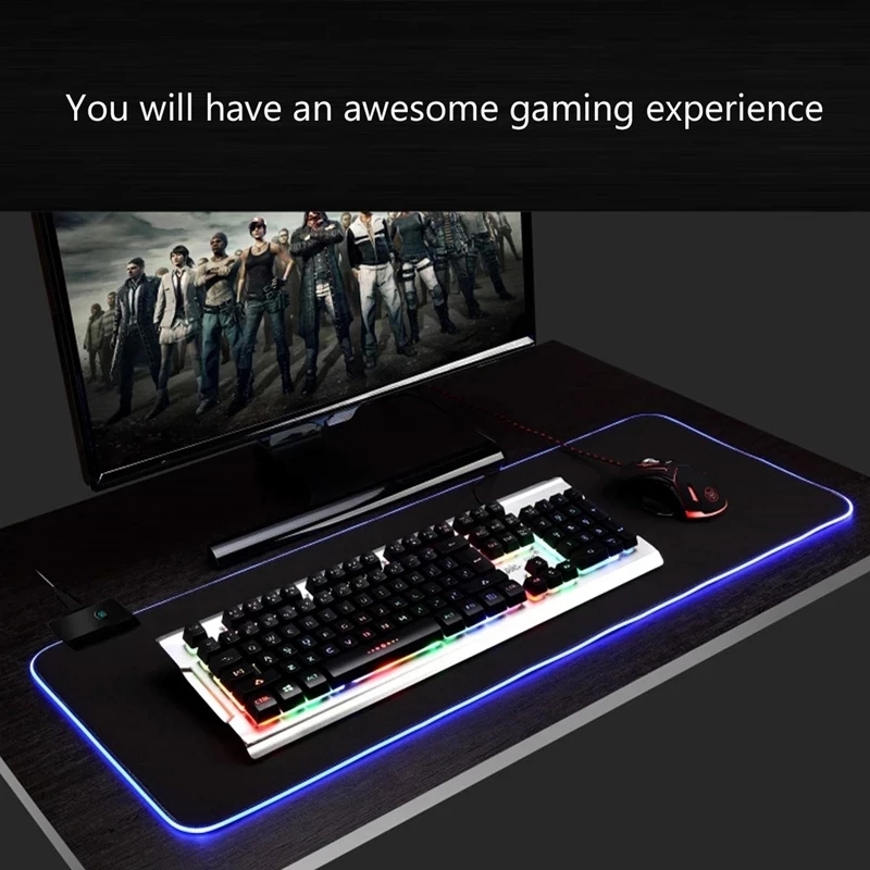 LED Light Mousepad RGB Keyboar - огляд і ціна Gaming Keyboard No Rgb