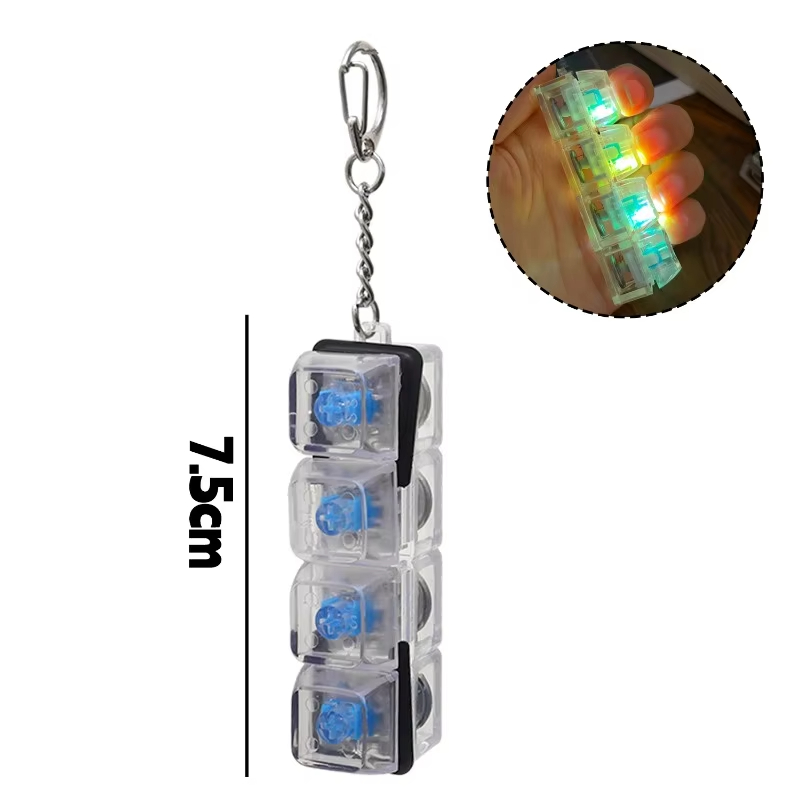 Light Up 4 Keys LED Finger Key - огляд і ціна Gaming Keyboard Test