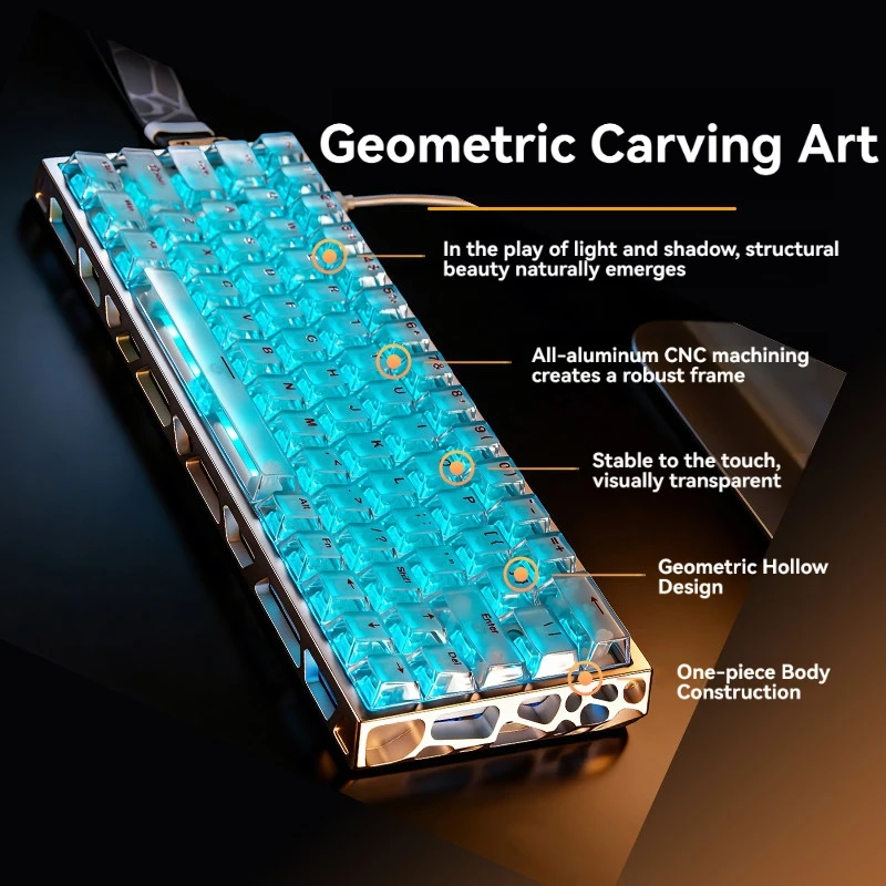 IROK MG63 Dual-core 63 Keys Ma - огляд і ціна Gaming Keyboard Hot Swappable