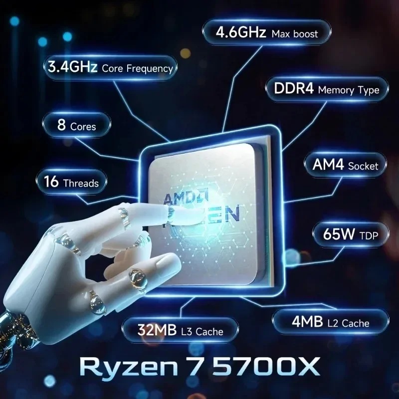 AMD Ryzen 7 5700X 4.6GHz Socke - огляд і ціна Amd Cpu Ryzen 7