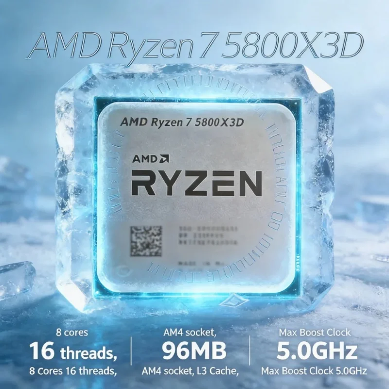 AMD Ryzen 7 5800X3D 7nm Zen3 G - огляд і ціна Amd Cpu Ryzen 7